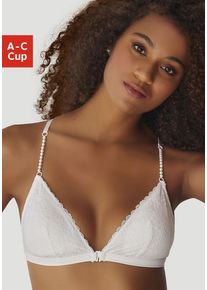 Lascana Bralette weiß Gr. 70 Cup C für Damen. Ohne Bügel