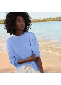 LANDS' END Leichtes Sweatshirt, Damen,  Blau, by Lands' End