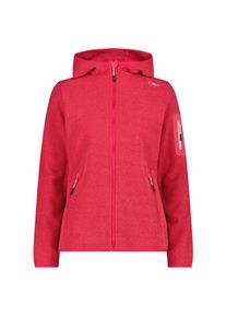 CMP Jacket Fix Hood Jacquard Knitted 3H19826 Fleecejacke Damen (Gr 46 |rot)