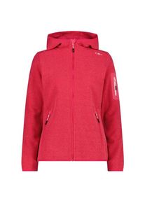 CMP Jacket Fix Hood Jacquard Knitted 3H19826 Fleecejacke Damen (Gr 34 |rot)