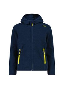 CMP Jacket Fix Hood Jacquard Knitted 3H19825 Fleecejacke Kinder (Gr 98 |blau)