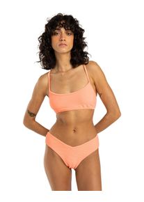 Billabong Damen Bade-Shirt "Tanlines Lace Up"peach tart, Gr. S, 91% Polyester, 9% Elasthan, Bikini-Oberteile