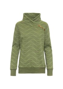 WLD Love Beat Sweatshirt Damen - oliv - Gr. XL - Baumwolle/Polyester