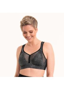 Anita active Damen Sport-BH "Air Control Delta Pad", Gr. 95bubble grau, Netz, Frottee, Obermaterial: 49% Polyamid, 39% Polyester, 12% Elasthan, matt,