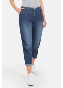 Recover Pants Damen 5-Pocket-Jeans "Bonny", blau, casual, Gr. 36, unifarben, 95% Baumwolle;5% Elasthan, Jeans, mit aufwendiger Effektwaschung