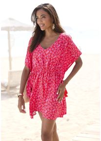 Buffalo Damen Tunika, bunt, modisch, Gr. 36, bedruckt, Web, Obermaterial: 100% Viskose, Tuniken, aus Viskose, Blusenkleid, Strandmode
