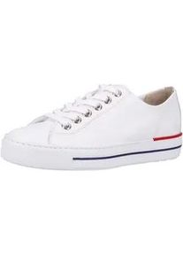 Sneaker Paul Green "Paul Green Sneaker Glattleder", Damen, Gr. 37, wei&szlig;, Glattleder, Schuhe Sneaker