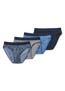 Tchibo - 4 Slips - Herren - Gr. L/6 - dunkelblau/paisley
