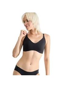 Bralette Sloggi "ZERO Microfibre 2.0", Damen, Gr. M, N-Gr, schwarz, Obermaterial: 76% Polyamid, 24% Elasthan, unifarben, BHs Bralette, nahtlos, herausnehmbare Einlagen, mittlerer Halt, Microfaser
