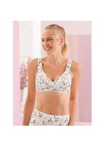 w&auml;schepur Gemoldeter BH W&Auml;SCHEPUR, Damen, Gr. 80, Cup D, beige (puder, bedruckt), 65% Baumwolle, 27% Polyamid, 8% Elasthan, BHs