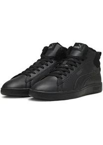 Sneaker Puma "Smash 3.0 Mid WTR Sneakers Erwachsene", Herren, Gr. 38,5, schwarz (schwarz shadow gray), Obermaterial: Leder; Futter: Textil; Laufsohle: Gummi, Schuhe Sneaker