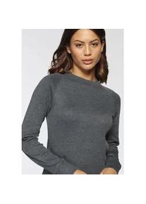 Thermounterhemd HEATKEEPER "HEAT KEEPER Damen", Damen, Gr. S, N-Gr, grau (anthrazit, meliert), Obermaterial: 50% Baumwolle, 50% Polyester, unifarben, Rundhals, Unterhemden Thermounterhemd, reguliert die K&ouml;rpertemperatur, Topseller