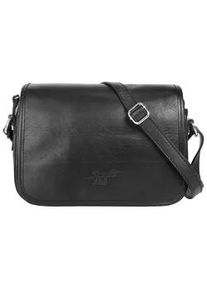 Umh&auml;ngetasche Samantha Look, Damen, Gr. B/H/T: 25cm x 20cm x 6cm onesize, schwarz, Leder, beschichtet, gl&auml;nzend, Taschen Umh&auml;ngetasche, echt Leder, Made in Italy