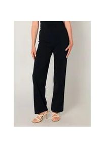 Treggings Base Level "Yarah", Damen, Gr. 48, L&auml;nge 32, blau (dunkelblau), Web, Obermaterial: 97% Polyester, 3% Elasthan, unifarben, loose fit lang, Hosen Treggings, mit elastischem Bund