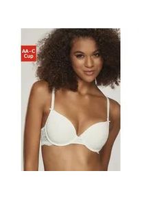 Schalen-BH Nuance, Damen, Gr. 75, Cup C, beige (creme), Spitze, Obermaterial: 85% Polyamid, 15% Elasthan, BHs Schalen-BH, im R&uuml;cken aus Spitze, Cups aus Microtouch, Dessous