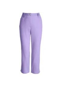 7/8-Hose COSMA, Damen, Gr. 23, Kurzgr&ouml;&szlig;en, lila (lavendel), 97% Baumwolle, 3% Elasthan, unifarben, 7/8-L&auml;nge, Hosen 7/8-Hose
