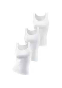 Achselhemd Petite Fleur, Damen, Gr. 36, N-Gr, wei&szlig;, Feinripp, Obermaterial: 100% Baumwolle, unifarben, k&ouml;rpernah, tiefer Rundhals, Unterhemden, aus reiner Baumwolle, Tanktop, Unterziehshirt, Topseller