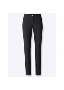 Webhose Inspirationen, Damen, Gr. 42, Normalgr&ouml;&szlig;en, schwarz, 77% Viskose, 19% Polyamid, 4% Elasthan, unifarben, lang, Hosen