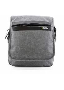 Schultertasche National Geographic "Stream", Damen, Gr. B/H/T: 19cm x 22cm x 22cm, grau, Nylon, unifarben, Taschen Schultertasche, mit einem ger&auml;umigen Hauptfach