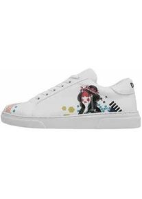 Sneaker DOGO "Ace Low-Top Sneaker Bring Your Colours To Life Damen Sneaker", Damen, Gr. 38, Normalschaft, wei&szlig;, Lederimitat, Schuhe Sneaker, Handgefertigt