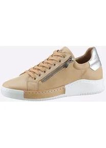 Sneaker Andrea Conti, Damen, Gr. 36, braun (camel), Glattleder, Leder, Rindsleder, Schuhe Sneaker