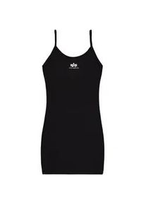 T-Shirt Alpha Industries "Basic Dress SL W", Damen, Gr. XS, schwarz, Obermaterial: 95% Baumwolle, 5% Elastan, Shirts T-Shirt