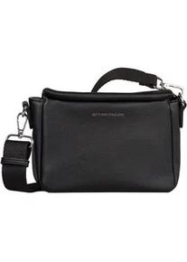 Umh&auml;ngetasche Tom Tailor "Rella", Damen, Gr. B/H/T: 22cm x 15cm x 7cm, schwarz, Polyurethan, clean, gepflegt, unifarben, Taschen Umh&auml;ngetasche, aus fein genarbtem Material mit farblich passendem Gewebeband