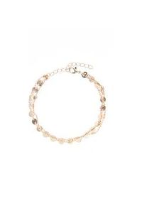 Fu&szlig;kette Lascana, Damen, Gr. Metall, rosa (ros&eacute;goldfarben), Fu&szlig;ketten, mit kleinen Pl&auml;ttchen, Fu&szlig;kettchen-Armband, Fu&szlig;ketten Set