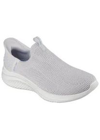 Slip-On Sneaker Skechers "ULTRA FLEX 3.0-EASY WIN", Damen, Gr. 37, grau (hellgrau), Textil, Schuhe, Slipper, Sneaker mit Handsfree Slip-ins Technologie