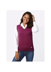 Pullunder Casual Looks "Pullunder", Damen, Gr. 44, pink (fuchsia), 50% Baumwolle, 50% Polyacryl, unifarben, Pullover Pullunder