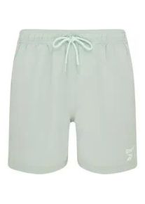 Badeshorts Reebok "Yale", Herren, Gr. XL, N-Gr, gr&uuml;n (light sage), Microfaser, Polyester, clean, unifarben, Badehosen Badeshorts, mit Kordelzug und elastischem Bund, mit Logo, basic