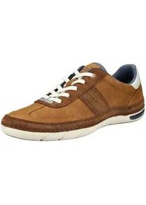 Sneaker Bugatti "Bugatti Sneaker Lederimitat", Herren, Gr. 43, braun (cognac), Lederimitat, Schuhe Sneaker