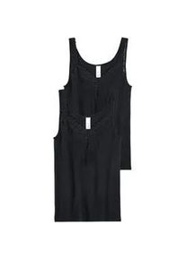 Achselhemd Speidel "Natalie", Damen, Gr. 46, N-Gr, schwarz, Feinripp, Obermaterial: 100% Baumwolle, unifarben, bequem, tiefer V-Ausschnitt, Unterhemden, Baumwolle, eng, bequem, V-Ausschnitt, feminin, vielseitig