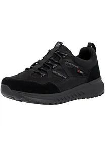 Sneaker Rieker SPORT, Herren, Gr. 45, schwarz, Textil, Veloursleder, unifarben, Schuhe Sneaker, Schn&uuml;rschuh, Halbschuh, Outdoorschuh mit wasserabweisender TEX-Membran