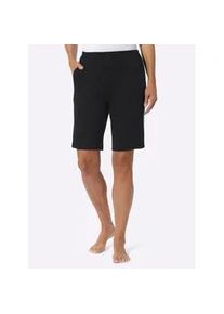 Bermudas, Herren, Gr. 46, Normalgr&ouml;&szlig;en, schwarz, 100% Baumwolle, unifarben, kurz, Hosen Bermudas