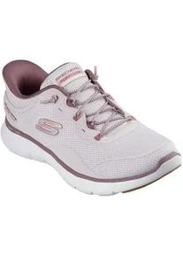 Slip-On Sneaker Skechers "Flex Appeal 5.0 - Easy Breezy", Damen, Gr. 42, lila (hellmauve), Textil, Schuhe, Sportschuh, Freizeitschuh mit Skechers Hands Free Slip-ins
