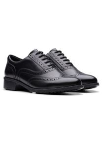 Clarks Damen Budapester "Havisham Oak", Gr. 38, schwarz, Leder, Lyralochung, klassisch, Schuhe, Festtagsschuh, Businessschuh mit klassischer