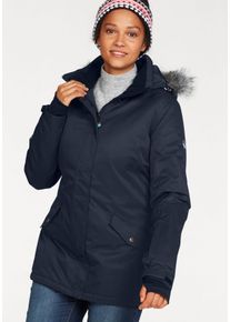 Polarino Große Größen Skijacke Gr. 48 blau für Damen