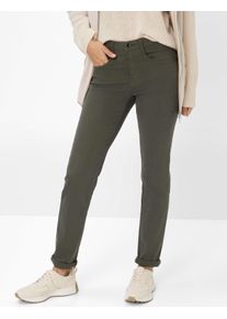 Brax Damen Five-Pocket-Hose Style CAROLA DEEP FOREST, denim dunkelgrün, Gr. 34