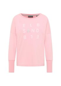 ELBSAND Ingiara T-Shirt Longsleeve Damen Alltag (Gr L |rosa)
