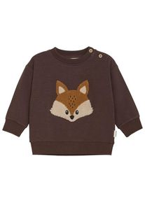 Minymo Sweatshirt L/S Pullover Kinder (Gr 74 |braun)