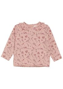 Minymo T-Shirt L/S AOP Longsleeve Kinder (Gr 62 |rosa)