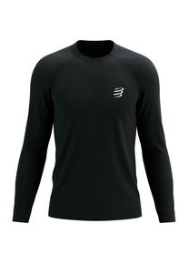 Laufshirt Compressport Performance L/S T-Shirt Herren (Gr L |schwarz)