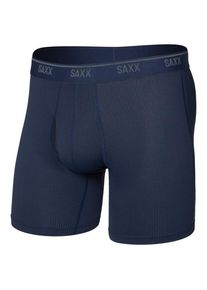 Kunstfaserunterw&auml;sche SAXX Quest Quick-Dry Mesh Boxer Brief Fly Herren (Gr S |blau)