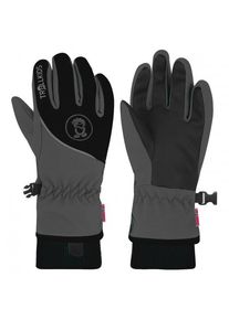Handschuhe Trollkids Trolltunga Glove Kinder (Gr 4,5 - 7-8 Years |schwarz/grau)