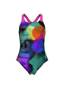 arena Spray Paint Swimsuit Swim Pro Back Badeanzug Kinder (Gr 116 |bunt)