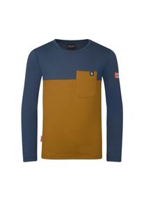 Longsleeve Trollkids Bergen Longsleeve Kinder (Gr 92 |blau/braun)