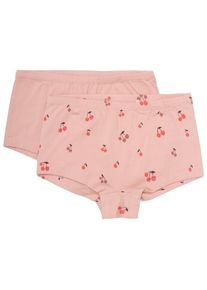 Minymo Briefs AOP No 124074 2-Pack Unterhose Kinder (Gr 128 |rosa)