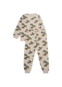 Minymo Pyjamas L/S Set AOP No 134066 Schlafanzug Kinder (Gr 128 |beige)