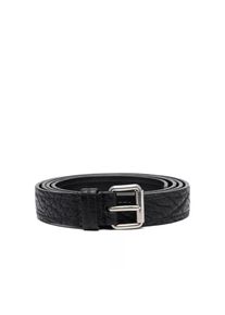 Prada Gürtel - Black Leather Belt - Gr. 85 - in Schwarz - für Damen